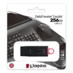 Memoria USB KINGSTON DATATRAVELER EXODIA / 256GB / USB-A 3.2 / Argolla Para Llavero / Negro
