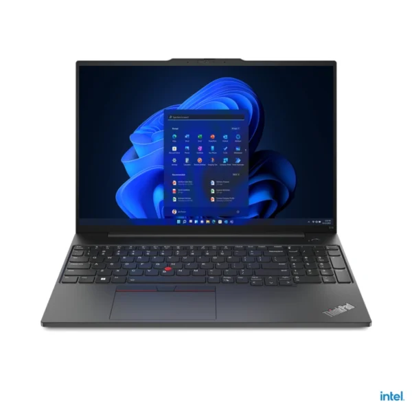 Laptop LENOVO ThinkPad E16 Gen 1 / 16" / Intel Core i7-1355U / Memoria Ram 16GB (2x8GB) DDR4 3200MHz / 512GB SSD M.2 2242 / HDMI, RJ45, USB 3.2, USB-C / Windows 11 Pro / Español / Negro - Image 1
