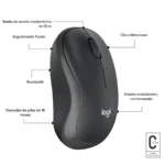 Mouse LOGITECH Óptico M240 Silent / Inalámbrico / Bluetooth / 4000DPI / USB / 3 Botones / Color Negro - Image 3