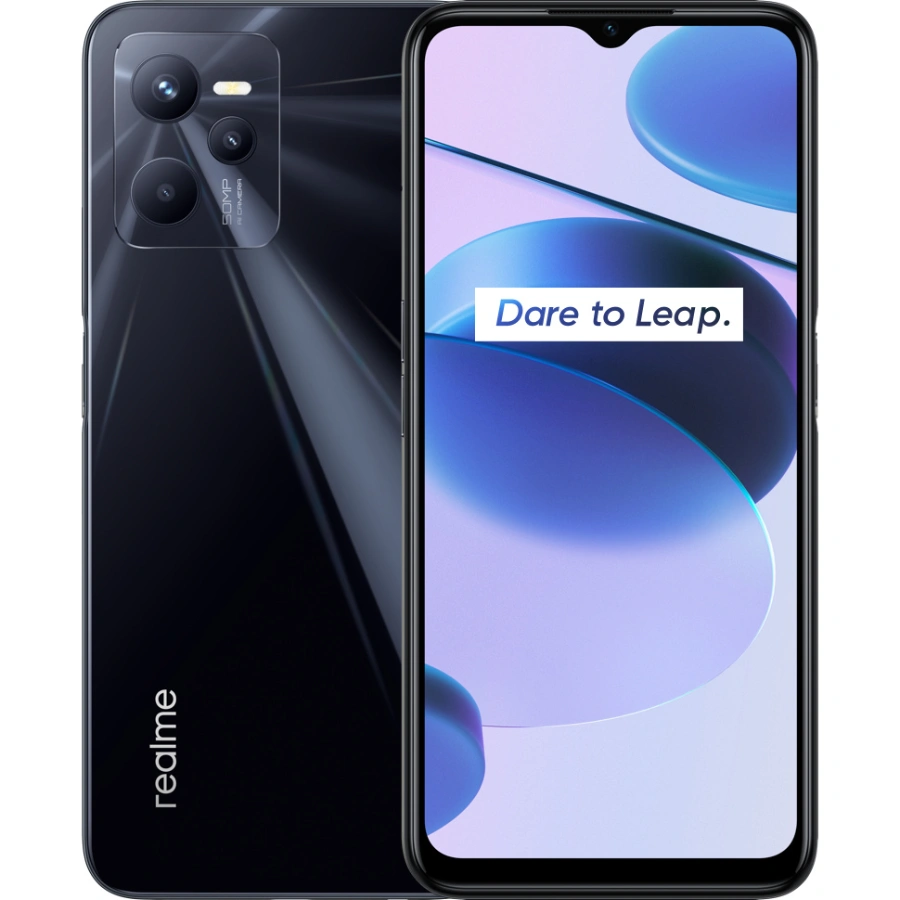 CP-REALME-REALMEC35-N-b28de2 Smartphone REALME C35 / Unisoc T616 / 6.58" / 4GB RAM / 128GB Almacenamiento / Cámara 50MP+2MP/8MP / Android 11 / Color Negro - Image 1