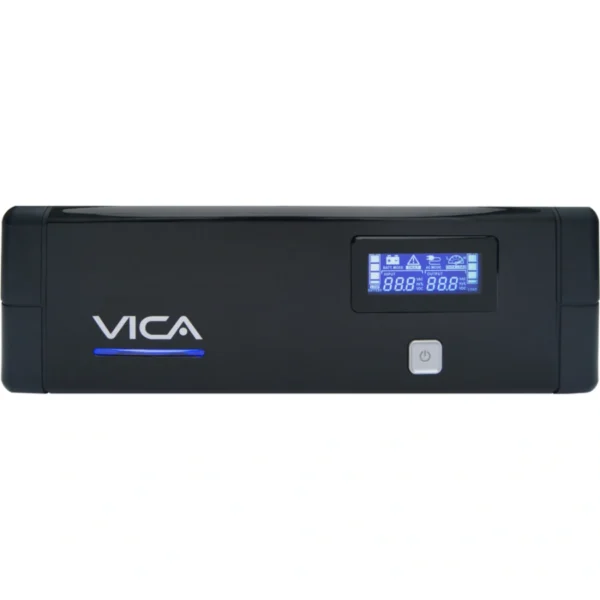 No Break VICA REV 700, 700VA-400W, Cuenta con 6 Tomas Tipo NEMA 5-15R*, Protección Breaker térmico, Indicador Visual Pantalla LCD, Negro - Image 3