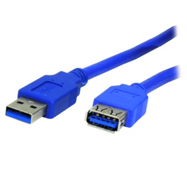 Cable USB 3.0 De Extensión XCASE / A Macho - A Hembra / 1.80m / PVC / Hasta 4.8 Gbit/s (600MB) / Azul - Image 1