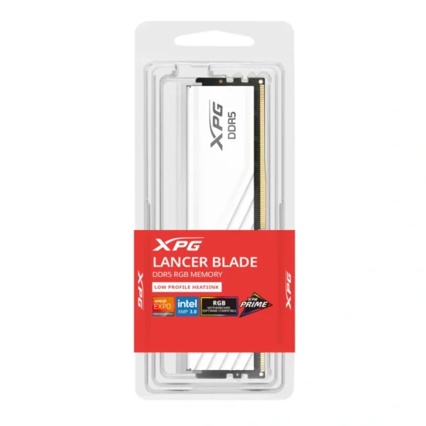Memoria RAM XPG Lancer Blade RGB / 32GB / DDR5 6000MHz / CL30 / 1.35V / DIMM / Blanco - Image 3