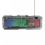 Kit De Teclado Y Mouse Gamer YEYIAN PHOENIX SERIE 3000 / Membrana / Alámbrico / USB / Cable 1.8m / 3200DPI Ajustables / 6 Botones / LED / Ingles / Negro-Plata - Image 3