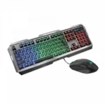 Kit De Teclado Y Mouse Gamer YEYIAN PHOENIX SERIE 3000 / Membrana / Alámbrico / USB / Cable 1.8m / 3200DPI Ajustables / 6 Botones / LED / Ingles / Negro-Plata - Image 2
