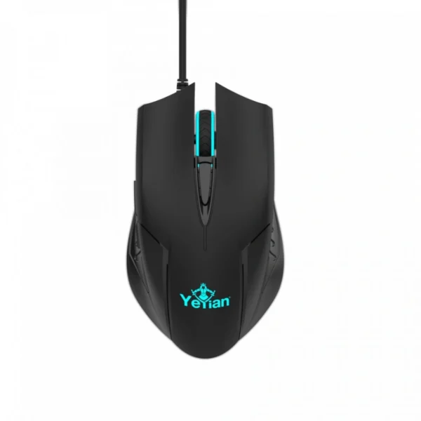Kit De Teclado Y Mouse Gamer YEYIAN PHOENIX SERIE 3000 / Membrana / Alámbrico / USB / Cable 1.8m / 3200DPI Ajustables / 6 Botones / LED / Ingles / Negro-Plata - Image 5