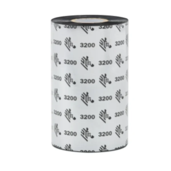 Cinta ZEBRA De Cera-Resina / 110 MM X 450 M / 6 Rollos Por Caja / Núcleo De 1" / Color Negro - Image 1