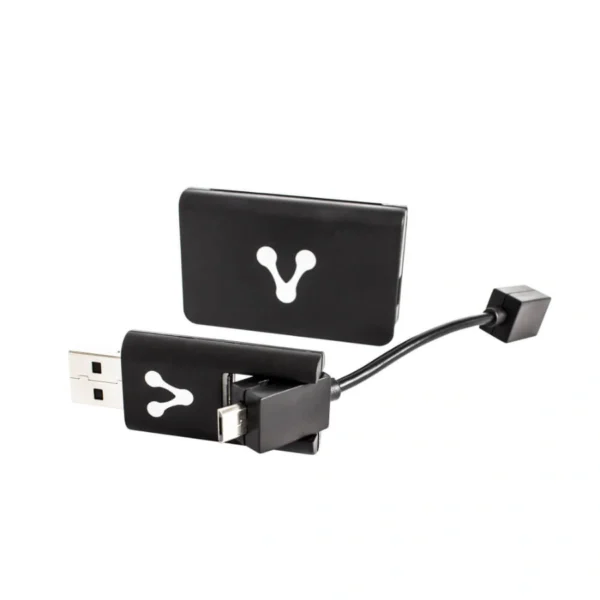 Lector De Memorias VORAGO CR-300 / Cable USB a Micro USB / 56 x 35 x 11mm / Soporta SD, SD HC, SD XC, MS PRO / Card Reader 300 - Image 3