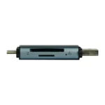 Lector De Memorias VORAGO CR-350 / USB 3.0, USB Tipo C / Lector SD, Micro SD, MMC, RS-MMC / Color Gris - Image 4