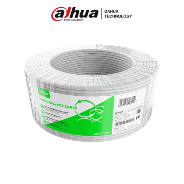 Bobina De Cable UTP DAHUA DH-PFM922I-5EUN-C-100 / CAT5e / UTP / 100 Mts / 100% Cobre / Uso Interior, Para Redes Y Video / Blanco - Image 1