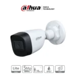 Cámara De Vigilancia DAHUA Tipo Bala / 5Mp / Starlight / Micrófono Integrado / Lente De 2.8mm, 3.6mm / Ir De 30Mts / CVI / CVBS / AHD / TVI / Para Exterior IP67 / Blanco