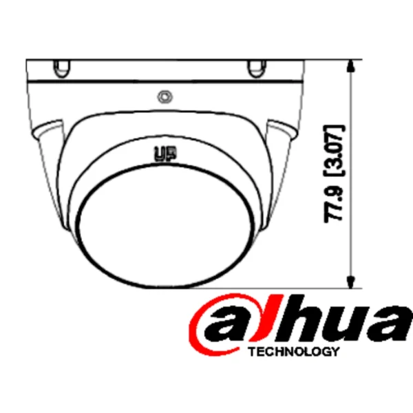 Cámara De Vigilancia DAHUA Domo / 2Mp / Full HD / Lente 2.8mm, 3.6mm, 6mm / Ir De Luz 30Mts / CVI / CVBS / AHD / TVI / Para Exterior IP67 / Blanco - Image 2