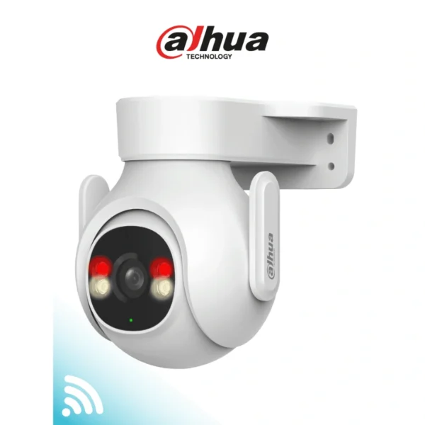 Cámara De Vigilancia DAHUA DH-P5B-PV / 5Mp / 2880X1620 Pixeles / IR 30Mts / Micrófono / Bocina / Wi-Fi / Para Exterior E Interior / IP 65 / SD Hasta 256 GB / Blanco - Image 1