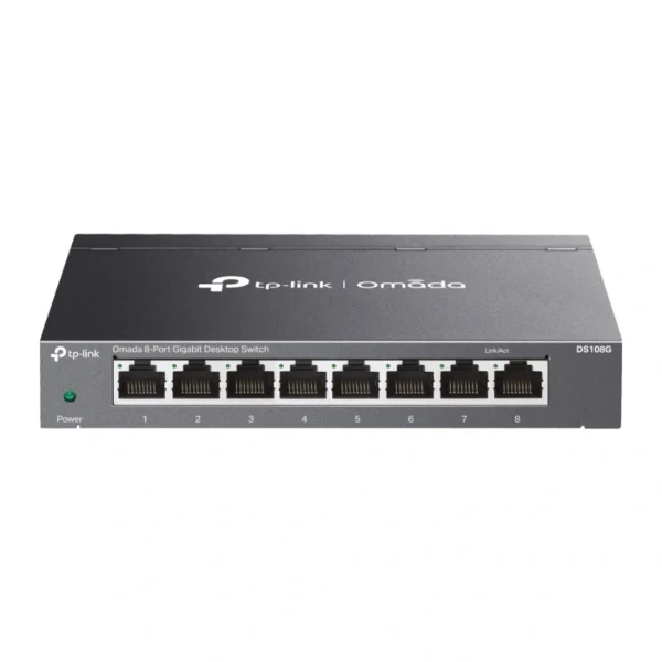 Switch TP-LINK DS108G / 8 Puertos Fast Ethernet 10/100/1000 Mbps / Velocidad De Reenvio De Paquetes 11.9 Mbps / Color Gris - Image 1