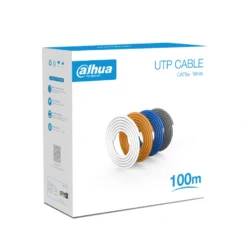 Bobina De Cable UTP DAHUA DH-PFM920I-5EU-U-100 / UTP / 100% Cobre / CAT 5e / Uso Interior, Para Redes Y Video / 100Mts / Blanco