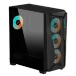 Gabinete GIGABYTE C301 GLASS / E-ATX / Cristal Templado / 4 Ventiladores ARGB Incluidos / X2 USB 3.0, USB-C, 3.5mm / Negro - Image 2