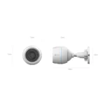 Cámara de Vigilancia IP Ezviz H3C / 2MP / Lente 4MM / 1920 x 1080 Pixeles / Visión Nocturna 30 M / Hasta 512GB / Wi-fi / Para Interior, Exterior IP67 / Blanco - Image 3