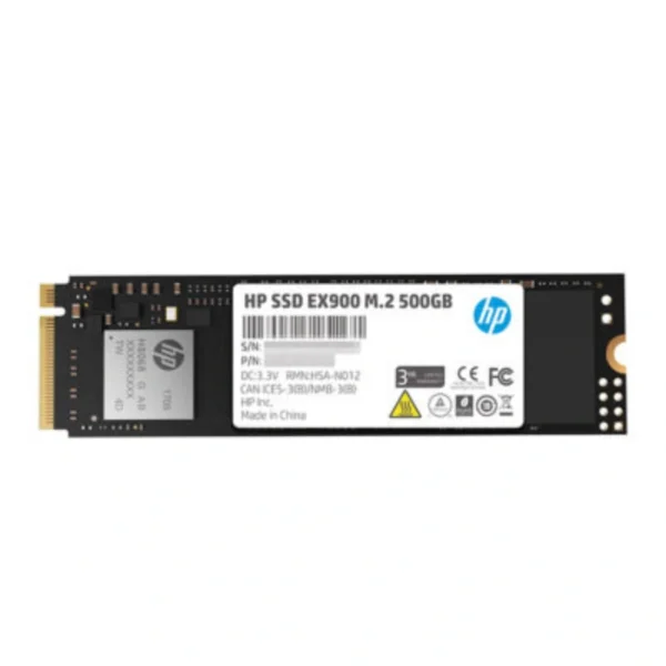 Unidad SSD M.2 NVME HP EX900 / 500GB / PCIe 3x4 / 2280 / Lectura 2150 MB/s, Escritura 1815 MB/s / Negro - Image 1