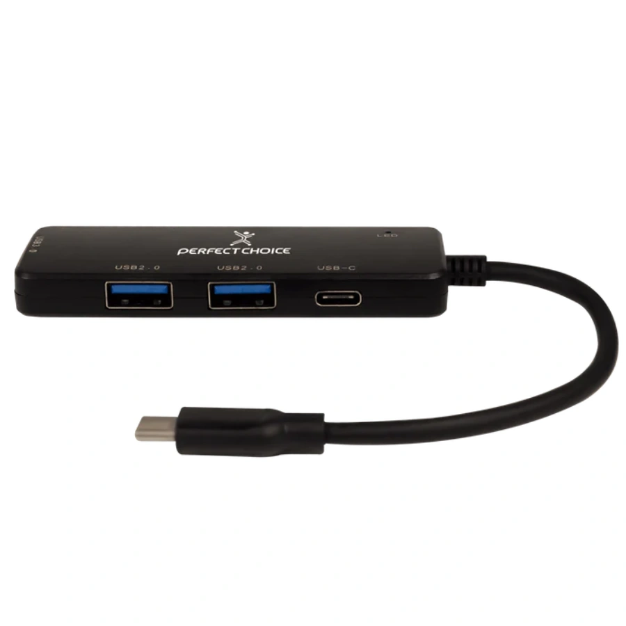 Hub_Tipo_C_para_laptop_y_dispositivos_moviles_3_700x Hub Tipo C PERFECT CHOICE / X1 USB-A 3.0, X2 USB-A 2.0, X1 USB-C / 15 Cm / Negro - Image 1