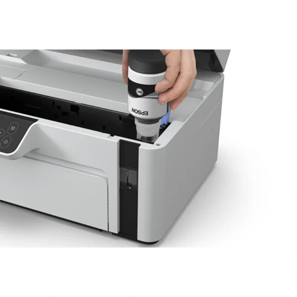 Impresora Fotográfica Inalámbrica EPSON EcoTank M2120 / Inyección De Tinta / 15 Ppm / 1440 x 720 dpi / USB, Wifi / Pantalla LCD 1.44" / Oficio, Carta / Blanco-Negro - Image 3
