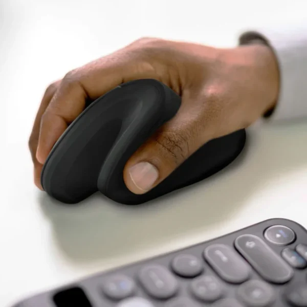 Mouse PERFECT CHOICE Vertical Click Silencioso Snouse / Inalámbrico / Ergonómico / USB / 1600 DPI / Sensor Óptico / Cambio De DPIs / Negro - Image 6