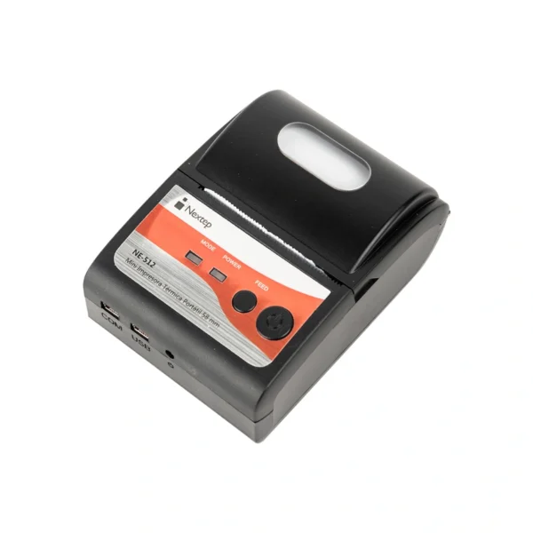 Mini Impresora Térmica NEXTEP NE-512 / USB, Bluetooth / 58 Mm / 203dpi / Negro - Image 2