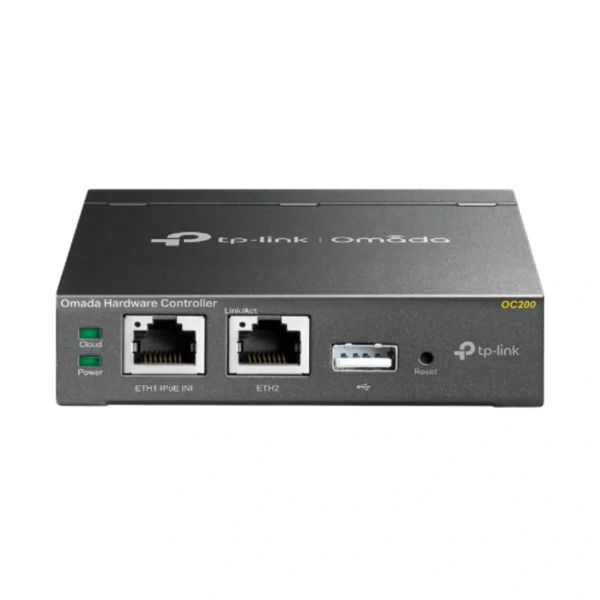 Switch Cloud TP-LINK OC200 / 2 Puertos Fast Ethernet 10/100 Mbps, USB 2.0 / Carcasa De Metal / Color Gris - Image 1