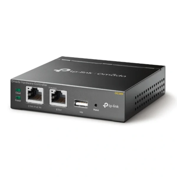 Switch Cloud TP-LINK OC200 / 2 Puertos Fast Ethernet 10/100 Mbps, USB 2.0 / Carcasa De Metal / Color Gris - Image 2