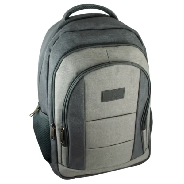 Mochila PERFECT CHOICE Sharp / 15-17" / Para Laptop, Viajes, Escuela / Poliéster / Múltiples Compartimientos, Material Resistente / Color Gris - Image 2