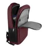 Mochila PERFECT CHOICE Trova / 15.6" / Para Laptop, Viajes, Escuela / Poliéster / Muy Amplia, Cómoda Y Ergonómica, Muy Resistente / Rojo - Image 4