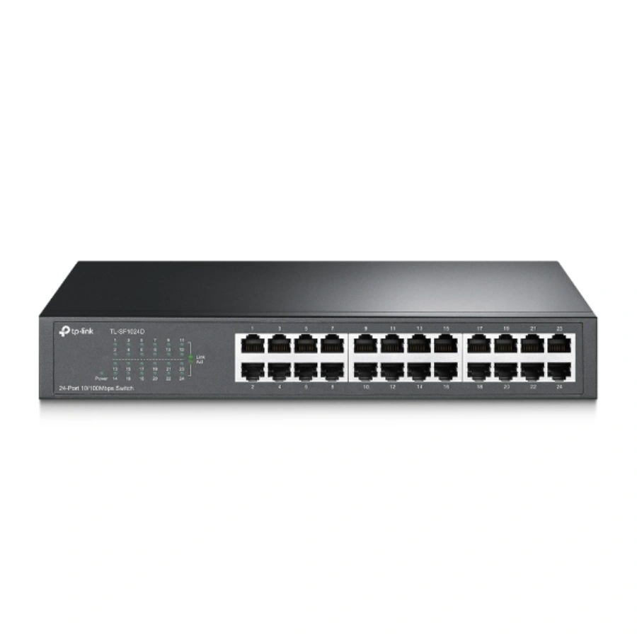 TL-SF1024D_UN_3.0_01_normal_1508816868504g Switch TP-LINK TL-SF1024D / 24 Puertos Fast Ethernet 10/100 Mbps / Tasa De Reenvío De Paquetes 3.57 Mbps / Color Gris - Imagen 1