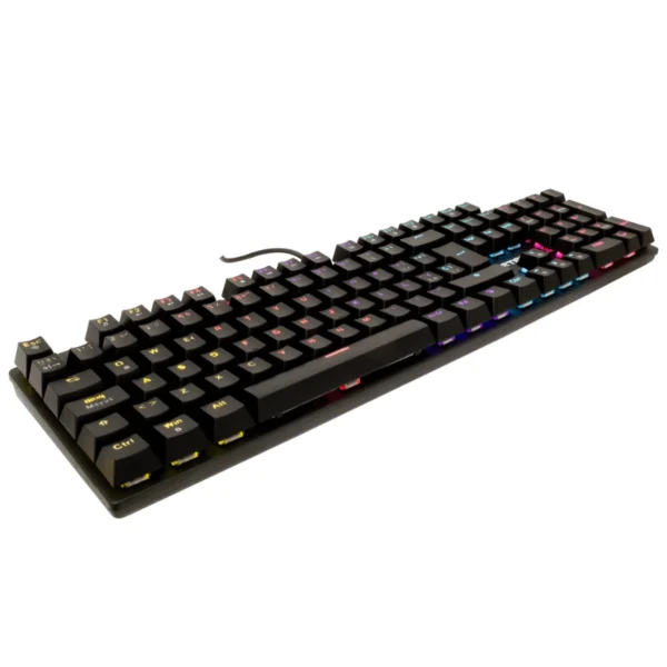Teclado Gamer VORTRED Bastion RGB / Mecánico / Alámbrico / USB / Cable 1.5 M / Anti-Ghosting / Xinda Blue Switch / Español / Negro - Image 4
