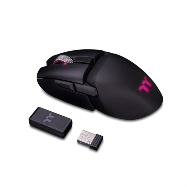 Mouse Gamer THERMALTAKE ARGENT M5 WIRELESS RGB / Inalámbrico / 16000 DPI / 8 Botones Personalizables / Ambidiestro / Sensor pixart PMW-3335 / Negro - Image 4