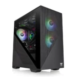 Gabinete THERMALTAKE DIVIDER 170 TG ARGB / Micro-ATX / Cristal Templado / 2 Ventiladores ARGB Incluidos / X2 USB 3.0, USB 2.0, 3.5mm / Negro - Image 2