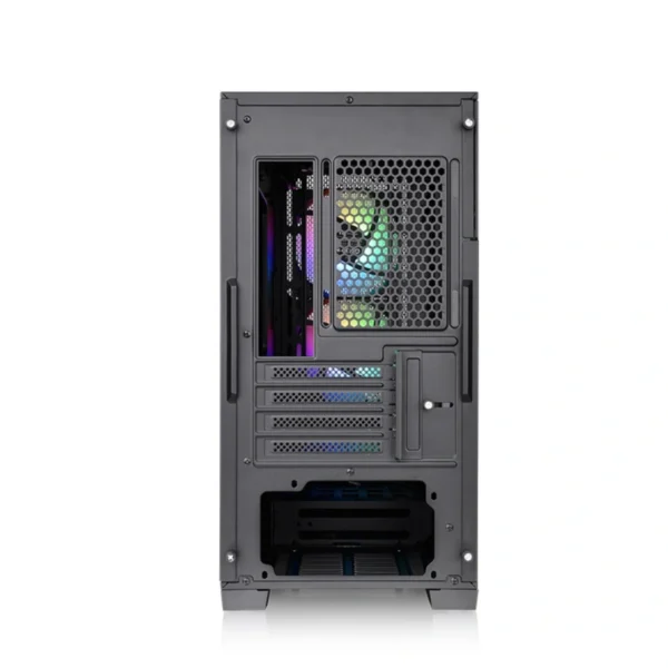 Gabinete THERMALTAKE DIVIDER 170 TG ARGB / Micro-ATX / Cristal Templado / 2 Ventiladores ARGB Incluidos / X2 USB 3.0, USB 2.0, 3.5mm / Negro - Image 6