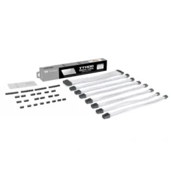 Cable De Corriente Para Fuente De Poder THERMALTAKE TMOD AC-049-CNONAN-A1 SNOW / 30 CM / ATX 24-Pin, X2 PCI-E 8-Pin, X2 EPS 4-Pin, PCI-E 6-Pin / Macho / Blanco