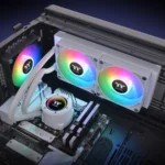 Enfriamiento Liquido AIO THERMALTAKE TH240V2 ARGB SNOW / 240MM / 3300 RPM / 57.05 CFM / 25.8dBA / Intel-AMD / 12V 4-Pin, 5V 3-Pin / Blanco - Image 6
