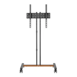 Soporte Tipo Carro MANHATTAN 462068 / VESA / Para Pantalla 34"-55"/ Hasta 34kg / Con Ruedas/Movible / Inclinación Ajustable +/-10° / Acero / Negro
