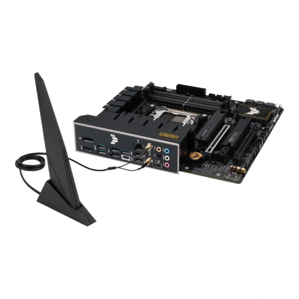 Tarjeta Madre ASUS TUF GAMING B650M-PLUS WIFI / Wi-Fi 6 / Aura-Sync / Micro-ATX / AM5 / 192GB X4 DDR5 7600Mhz AMD EXPO / X4 SATA / X2 M.2 PCIe 4.0 / USB-3.2, USB-C 3.2 Gen X3 / X1 HDMI, X1 DisplayPort / Negro - Image 7