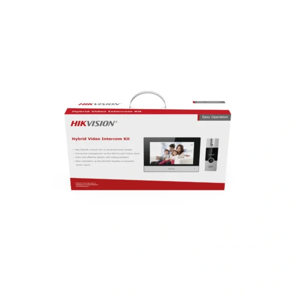 Kit De Videoportero HIKVISION / Analógico / 7" / Pantalla Touch, Altavoz / RJ-45 / Wifi / Ip65 / Gris - Image 2