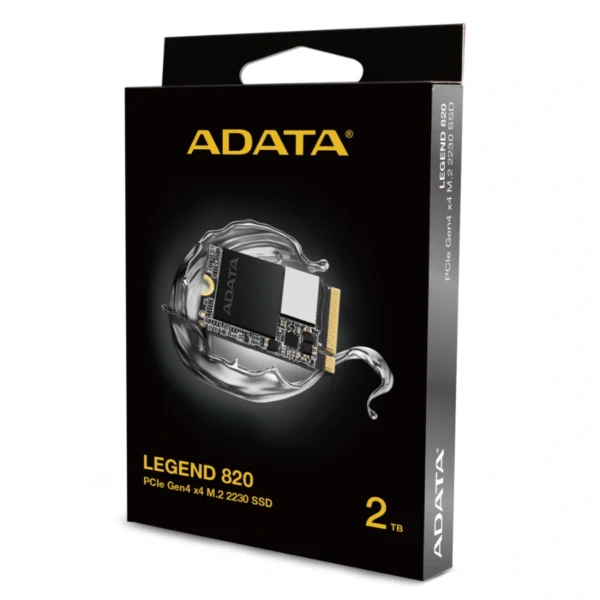 Unidad SSD NVME M.2 ADATA LEGEND 820 2TB / 2TB / M.1 2230 / PCIe 4.0 x4 / Lectura 5000 MB/s / Escritura 4500 MB/s / Color Negro - Image 1