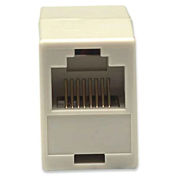 Cople Modular RJ45 INTELLINET CAT5E / 8P8C / Hembra A Hembra UTP / Para Telecomunicaciones / Beige - Image 2