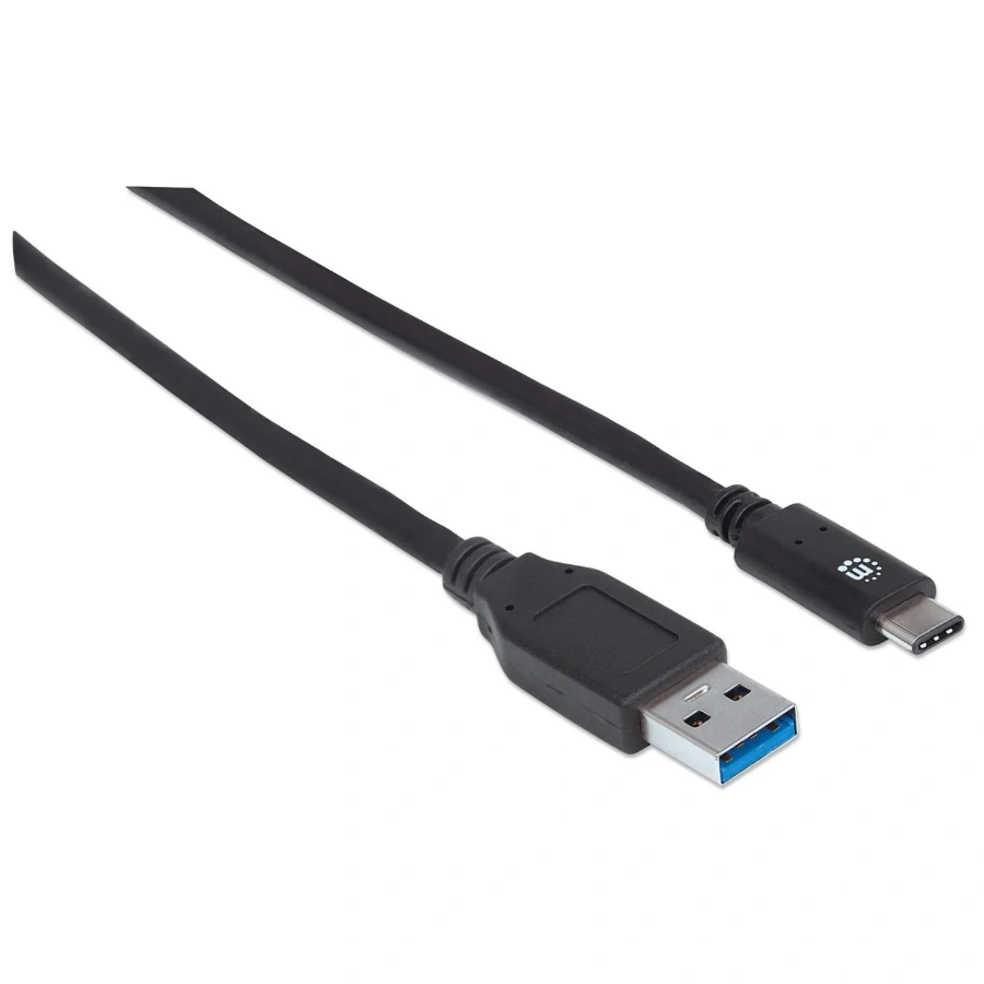 Cable USB MANHATTAN 353373 / USB 3.0 A USBC / Macho A Macho / 1 M