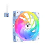 Kit de 3 Ventiladores THERMALTAKE SWAFAN EX14 / 140MM / ARGB SYNC / Conexión Magnética / Aspas Reversibles / 2000 RPM / 81.6 CFM / 34.5 dB-A / 4Pin 12V, 3Pin 5V / Azul/Blanco