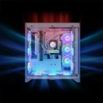 Kit de 3 Ventiladores THERMALTAKE SWAFAN EX14 / 140MM / ARGB SYNC / Conexión Magnética / Aspas Reversibles / 2000 RPM / 81.6 CFM / 34.5 dB-A / 4Pin 12V, 3Pin 5V / Azul/Blanco - Image 5