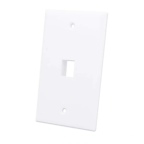 Tapa Para Caja INTELLINET / De Pared / Faceplate Placa / 1 Salida / Blanco - Image 3