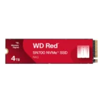 Unidad SSD M.2 NVMe WESTERN DIGITAL Red SN700 / 4TB / PCIe Gen3 x4 / 2280 / Lectura 3400MB/s / Escritura 3100MB/s