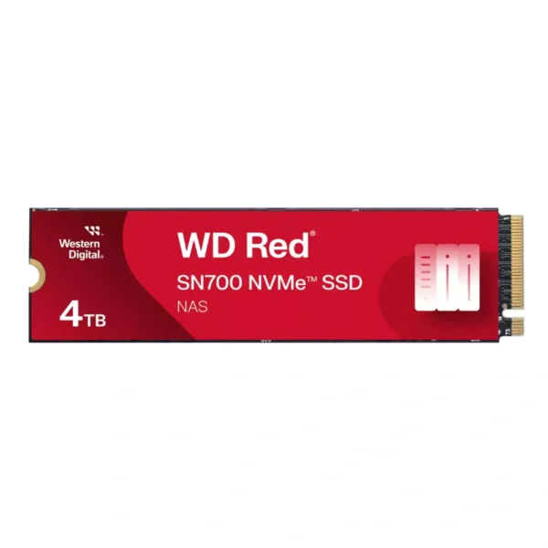 Unidad SSD M.2 NVMe WESTERN DIGITAL Red SN700 / 4TB / PCIe Gen3 x4 / 2280 / Lectura 3400MB/s / Escritura 3100MB/s - Image 1