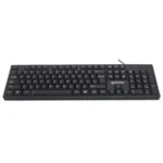 Teclado MANHATTAN 179324 / Alámbrico / Conexión USB / Cable 1.3 M / 104 Teclas / Inglés / Negro