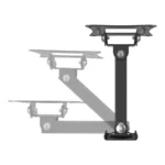 Soporte De Pared STEREN STV-021 / 10" A 23" / VESA / Hasta 10kg / Inclinación, Giro, Rotación / Negro - Image 5